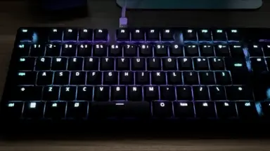Enterlightがエージェント状態をキーボードの発光へ反映するデモ